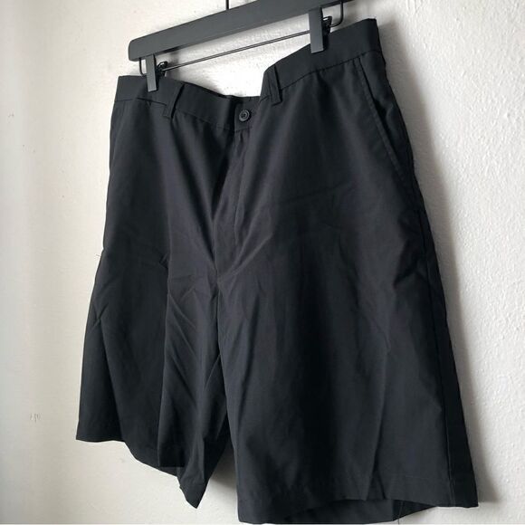 PGA tour mens black flat front shorts size 36 - Picture 2 of 7